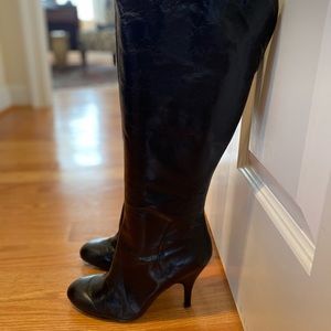 Nine West tall leather boot with 3” heel
